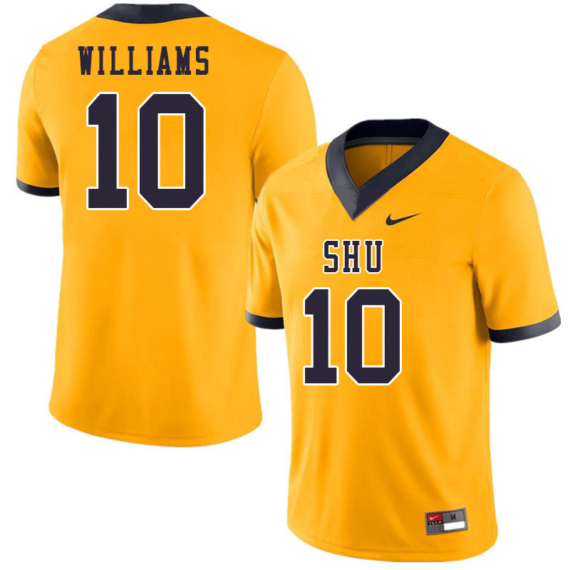 Men-Youth #10 Jalen Williams Siena Heights Saints 2023 College Football Jerseys Stitched-Gold